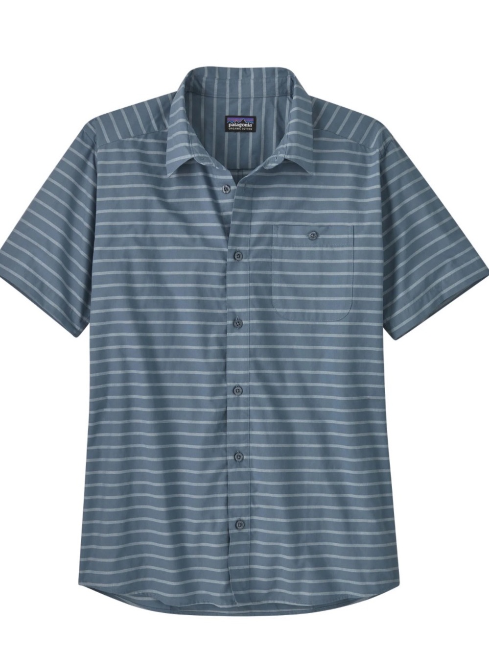 Mens Patagonia Go To Striped Short Sleeve Button Up Outdoor Shirt Size Large
